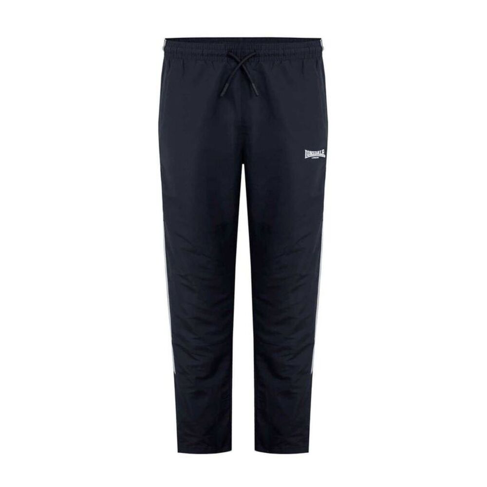 Lonsdale Mens Twin Stripe Tracksuit Bottoms / Black